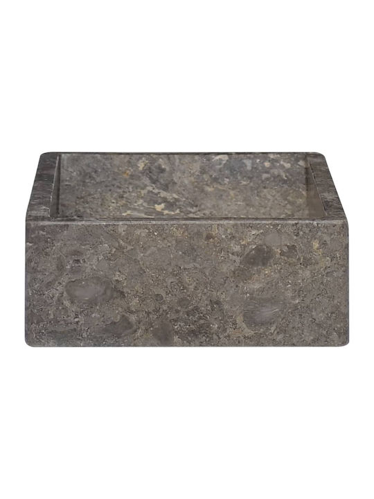 vidaXL Countertop Sink Stone 45x30x12cm Gray