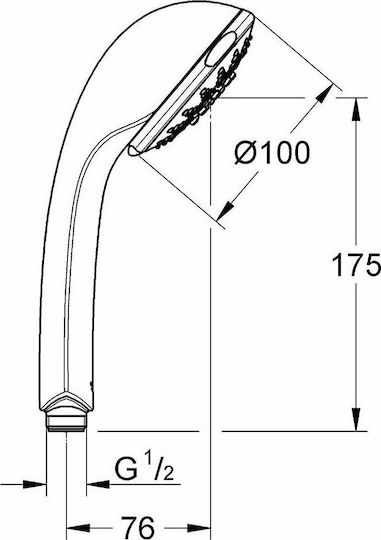 Grohe Relexa Handheld Showerhead with Filter