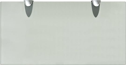 vidaXL An der Wand montiert Badezimmerregal Glas 40x20x0.8cm Transparent