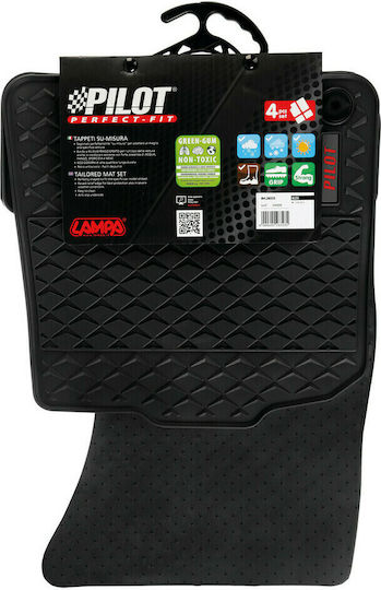 Lampa Set of Front and Rear Mats 4pcs for Audi Q5 2017+ Black