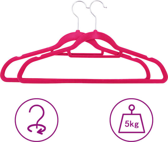 vidaXL Clothes Hanger Pink 289925 100pcs