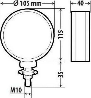 Lampa Truck Volume Lights 1pcs Truck Volume Light 24V 24V - Multicolour L4146.0