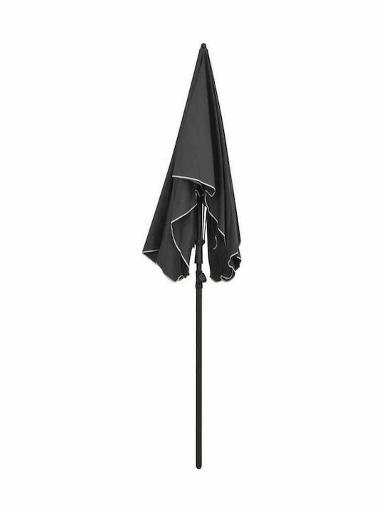Square Garden Parasol Metal Anthracite 2x1.3xHeight 2.34m