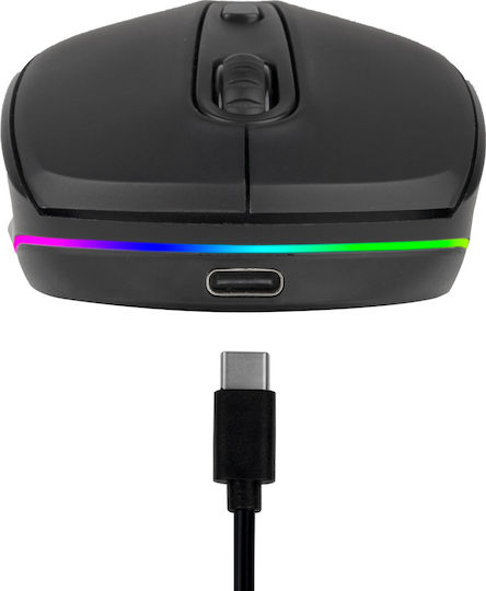 NGS SMOG RB Wireless RGB Gaming Mouse Black