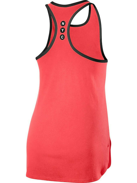 Wilson NYC Calligra Women's Athletic Cotton Blouse Sleeveless Red