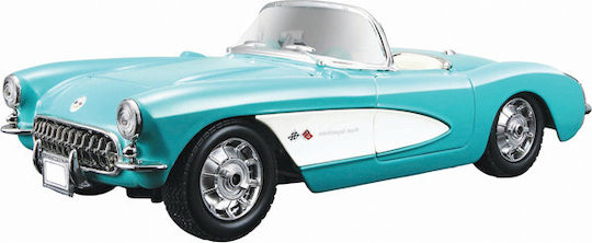 Maisto Chevrolet Corvette '57 Φιγούρα Μοντελισμού Αυτοκίνητο Μπλε σε Κλίμακα 1:24