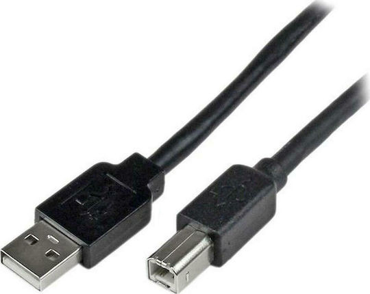 StarTech USB 2.0 Кабел USB-A мъжки - USB-B мъжки Черен 1.8м USB2HAB65AC