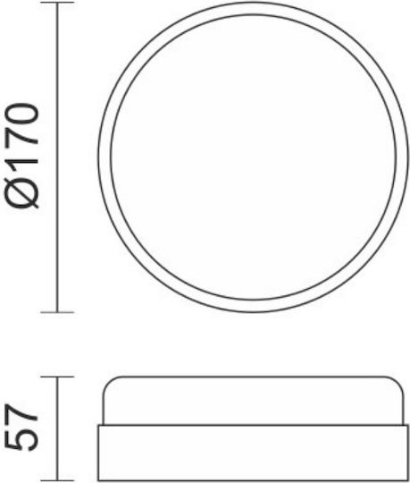 Spot Light Aplica de exterior montată pe perete LED IP54 16W cu Alb Natural Lumină