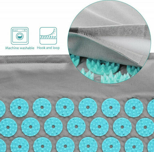 Navaris Navaris Acupressure Set de Masaj Covoraș de masaj Presopunctură pentru gât & corp Gri