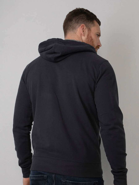 Petrol Industries Herren Sweatshirt Jacke mit Kapuze und Taschen Navy