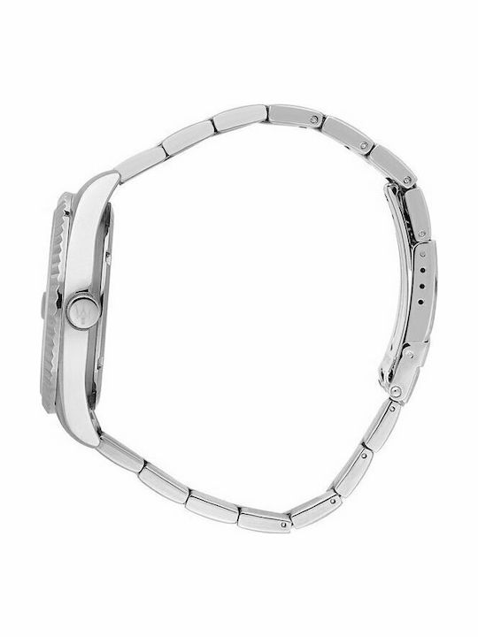 Maserati Men's Watch 43mm Battery with Silver Metal Bracelet