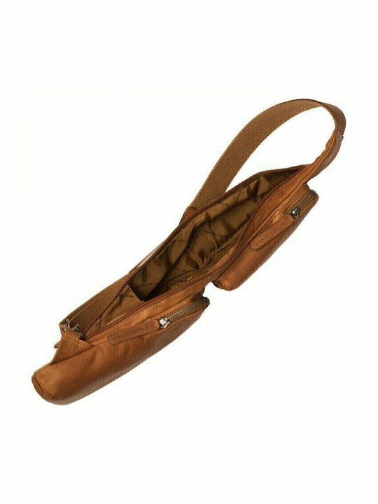 Leder Herrentasche Sling Tabac Braun