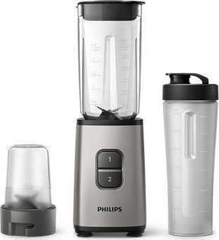Philips Daily Μπλέντερ με Πλαστική Κανάτα 1 lt 350W Γκρι