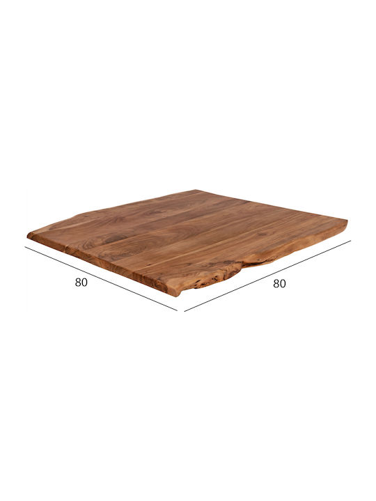 HomeMarkt Επιφάνεια Τραπεζιού από Μασίφ Ξύλο 80x80x4cm HM8464.11 HomeMarkt Επιφάνεια Τραπεζιού από Μασίφ Ξύλο 80x80x4cm HM8464.11
