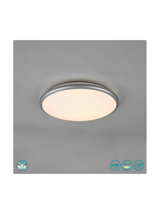 Trio Lighting Limbus Πλαφονιέρα Οροφής 34.7εκ. Γκρι με Ενσωματωμένο LED
