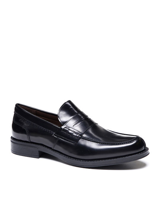 Men's Leather Loafers Black