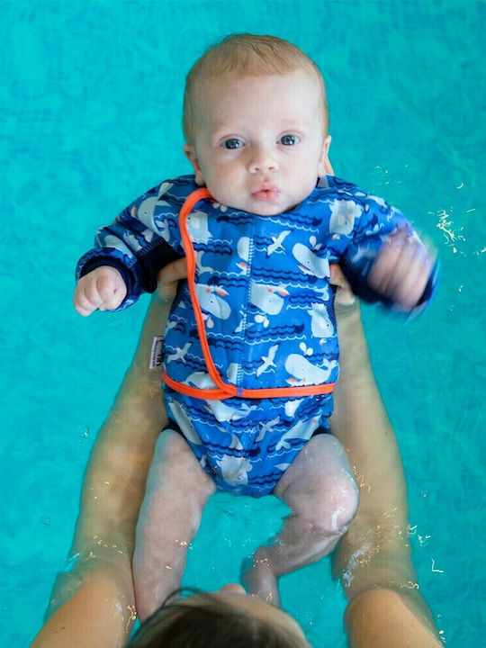 Close Parent Balena Costum de baie pentru copii Scutece de înot Albastră