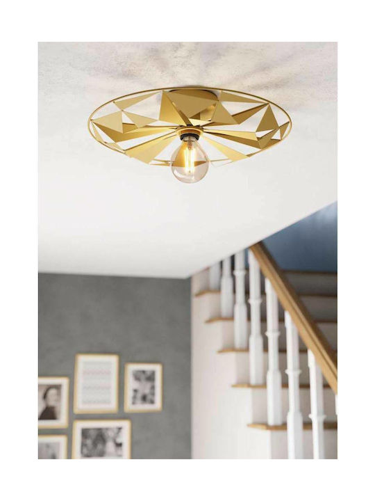 Eglo Castanuelo Ceiling Mount Light 42.5cm Gold with Socket E27