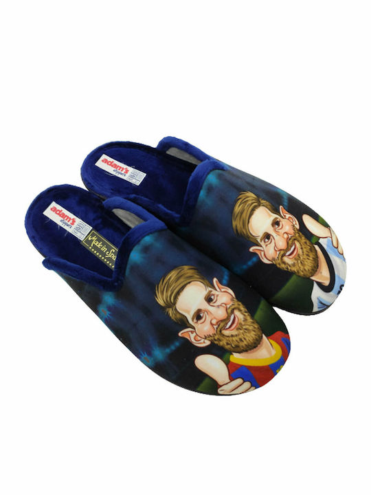 Lionel Messi Winterliche Herrenhausschuhe Blau