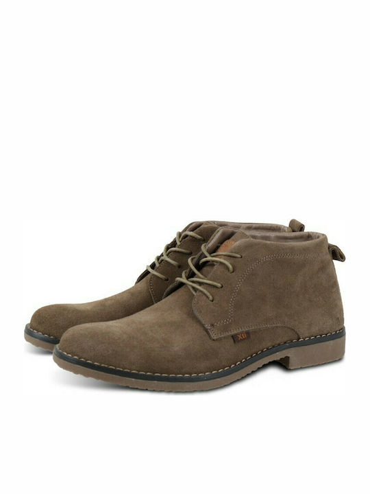 Xti Men's Suede Boots Taupe