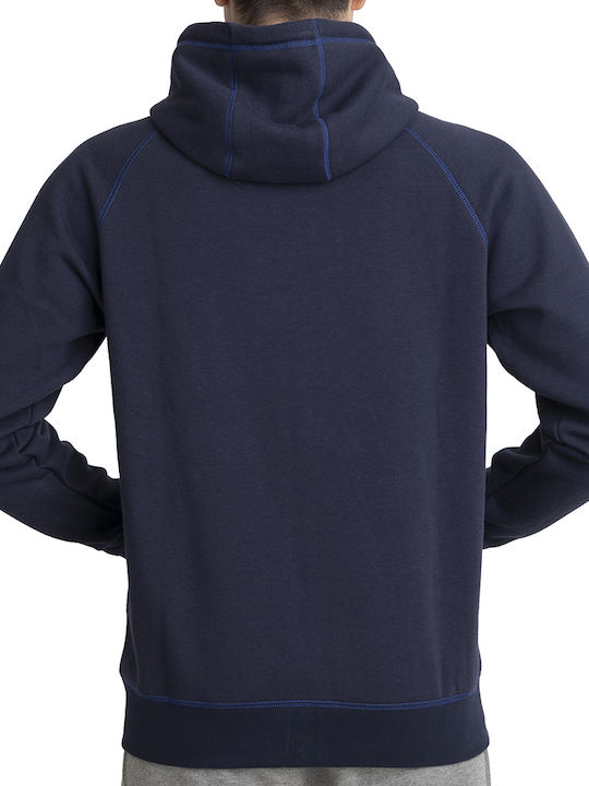 Russell Athletic Men's Sweatshirt Jacket with Hood and Pockets Navy