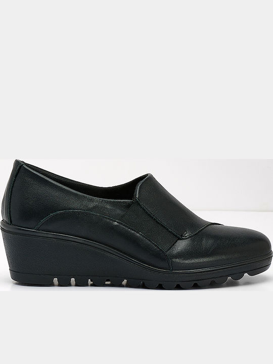 Anatomic Women's Leather Black Slip-Ons