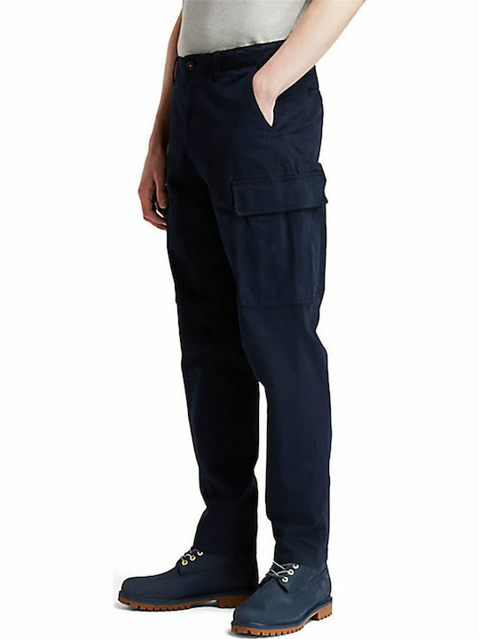 Παντελόνι Cargo Ελαστικό σε Relaxed Εφαρμογή Navy Μπλε