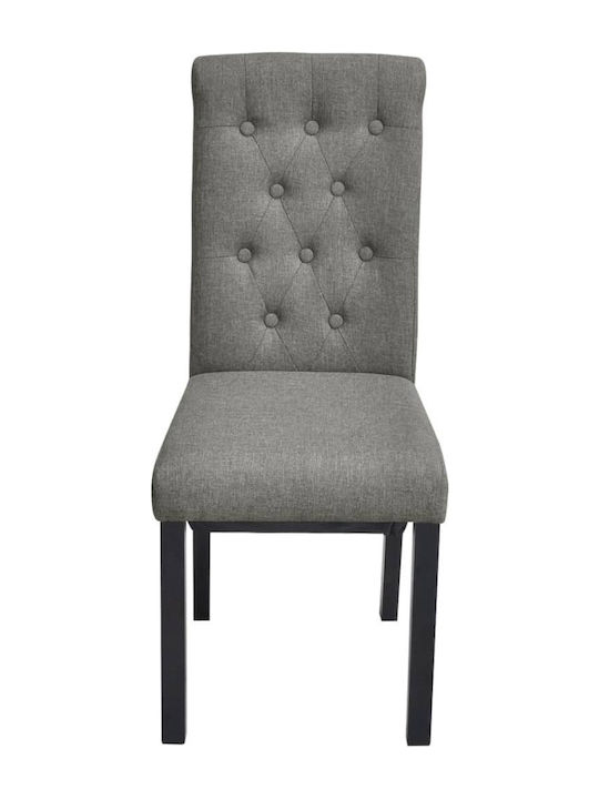Dining Room Fabric Chair Light Gray 42x57x95cm 2pcs