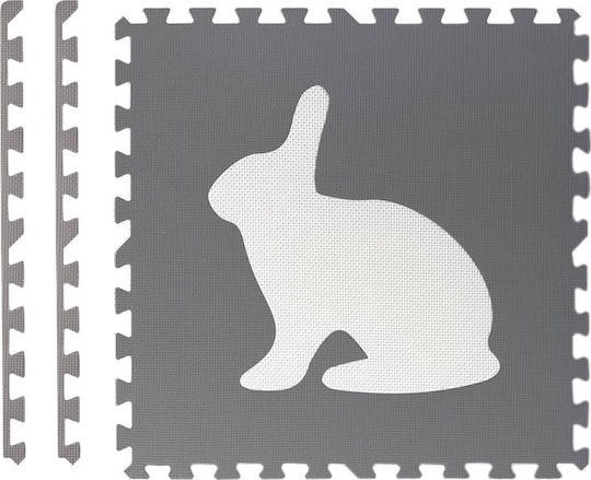 Ricokids Interactive Kids Floor Puzzle with Animals White-Grey 6 Pieces