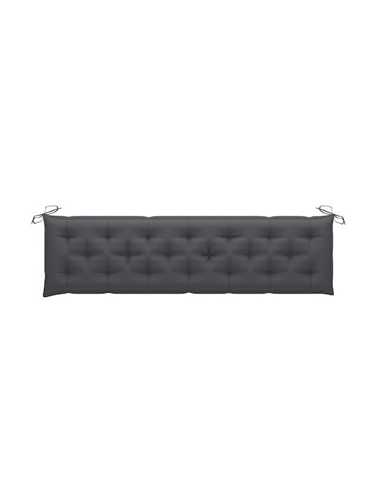 vidaXL Perna Swing Cushion De Grădină Cu Spătar Antracit 200x50cm