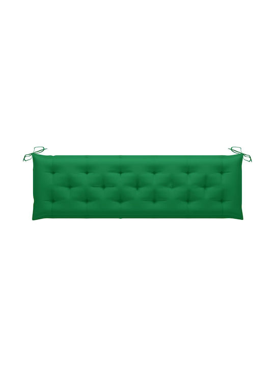 vidaXL Garden Chair Cushion with Backrest Green 180x50cm