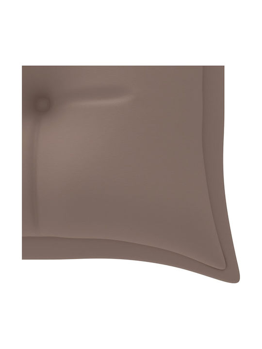 vidaXL Garden Swing Cushion with Backrest Taupe 150x50 cm