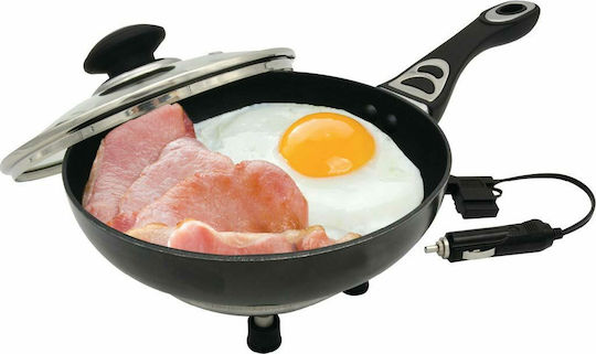 AMiO Camping Cooking Utensil Electric Frying Pan with Cigarette Lighter Plug 24V 250W 350ml