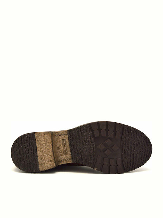 Boogie Mid Δερμάτινα Ανδρικά Αρβυλάκια Cognac