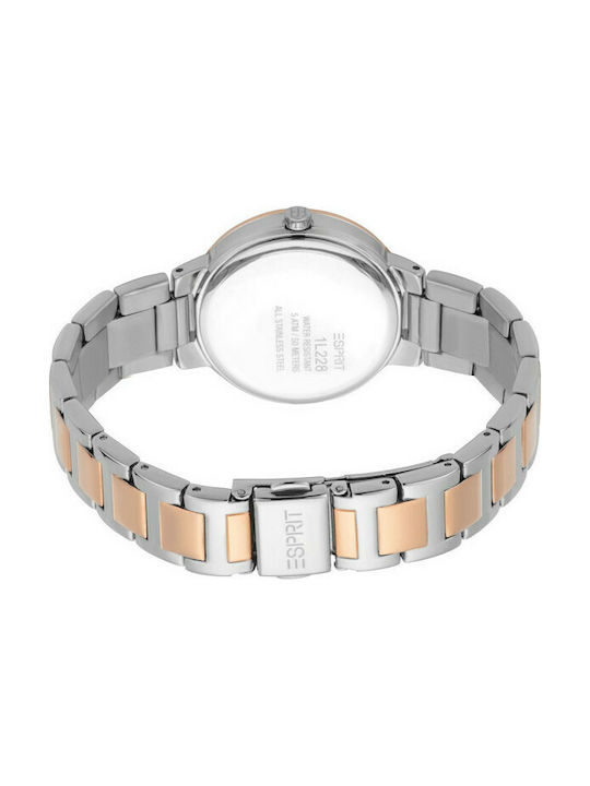 Esprit Watch with Metal Bracelet Silver / Gold