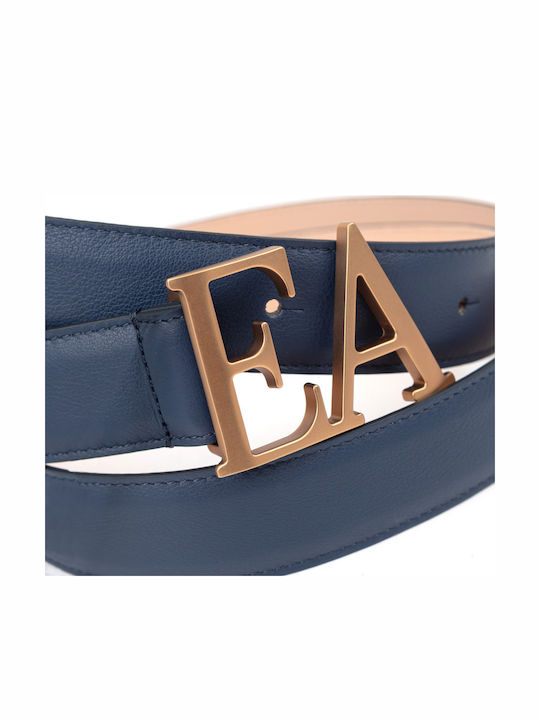 Leder Damen Gürtel Blau