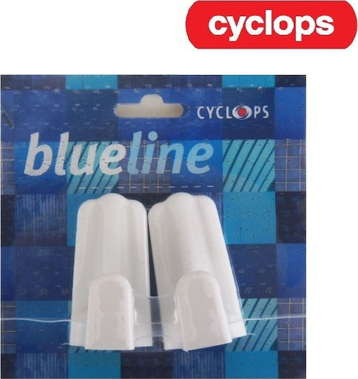 Cyclops Plastic Hanger Kitchen Hook with Sticker White 2pcs 31329