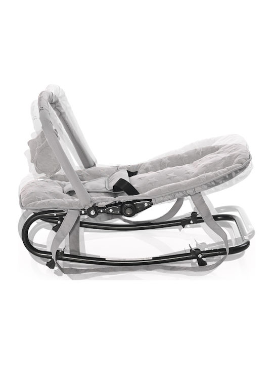 Lorelli Manual Baby Relax Eliza Luxe Silver Blue Stars for Child up to 9kg