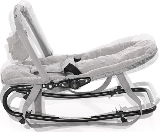 Lorelli Manual Baby Relax Eliza Luxe Silver Blue Stars for Child up to 9kg