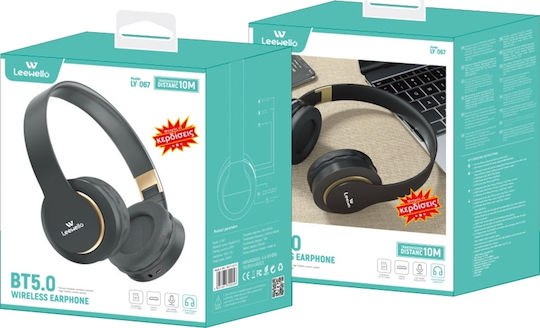 Leewello LY-067 Kabellose Bluetooth Über Ohr Kopfhörer mit Radio Schwarz
