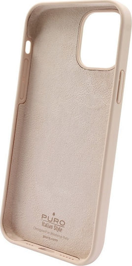 Puro Icon Anti-Microbial Back Cover Σιλικόνης Ροζ (iPhone 13 Pro Max)