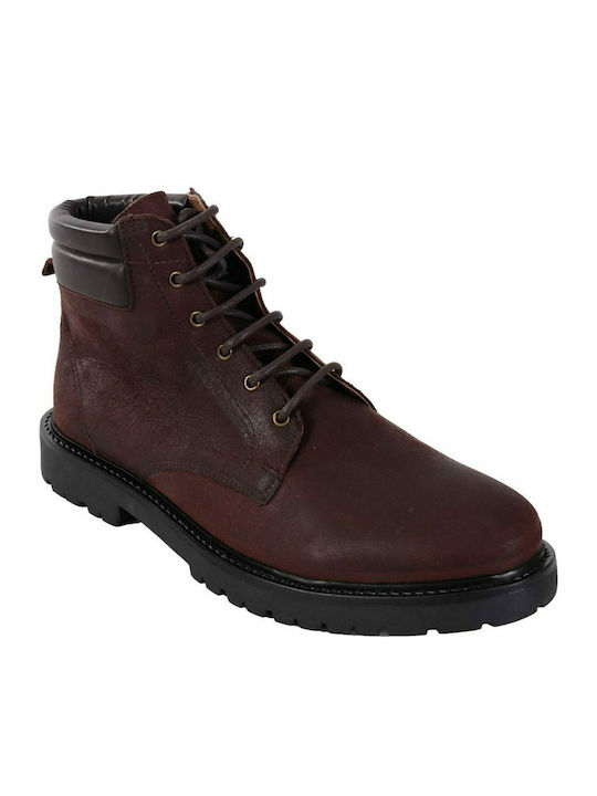 HUDSON SHOES BOOTS HANDED OILED SUEDE BROWN