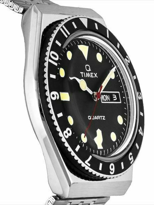 Timex Reissue Ανδρικό Ρολόι 38mm Μπαταρίας με Ασημί Μεταλλικό Μπρασελέ