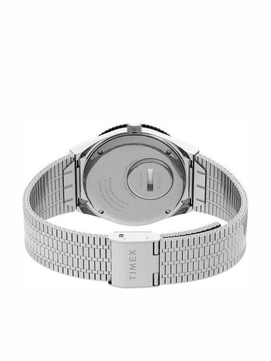 Timex Reissue Ανδρικό Ρολόι 38mm Μπαταρίας με Ασημί Μεταλλικό Μπρασελέ