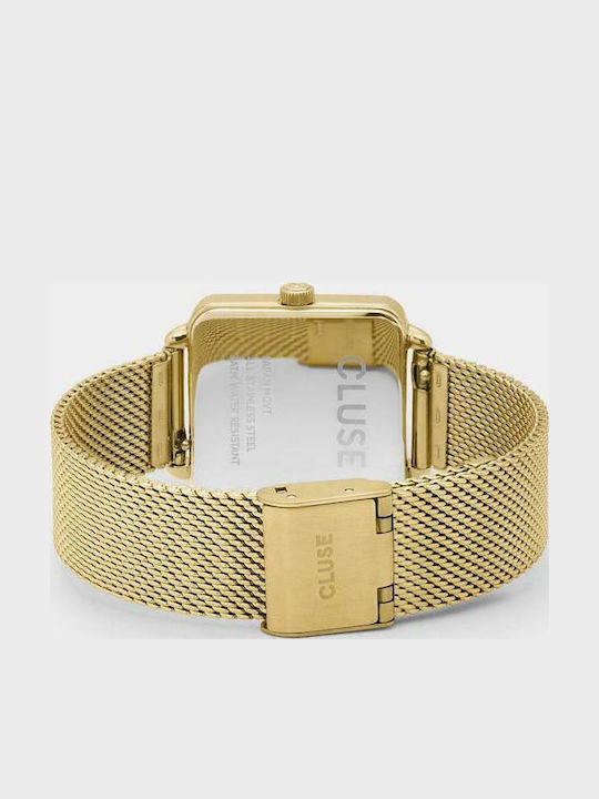 Cluse La Tetragone Women's Watch with Gold Metal Bracelet