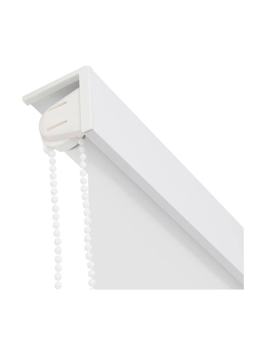 vidaXL Κουρτίνα Μπάνιου Υφασμάτινη Ρολό 120x240 cm Λευκό