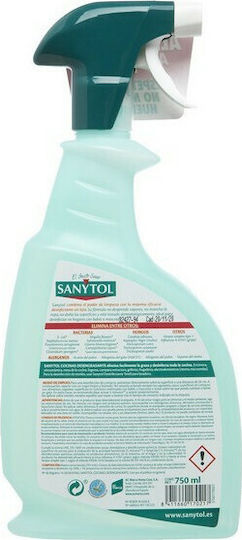 Sanytol Καθαριστικό Spray για Λίπη 750ml