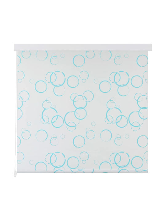 vidaXL Bubbles Shower Curtain Fabric Roll 140x240cm White