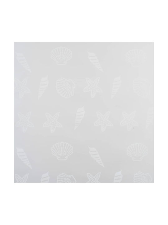 vidaXL Fabric Shower Roller Curtain 100x240cm Λευκό