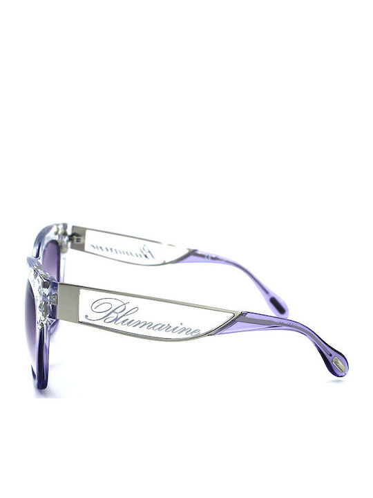Blumarine Women's Sunglasses with Purple Plastic Frame and Purple Gradient Lens SBM767S 0M94